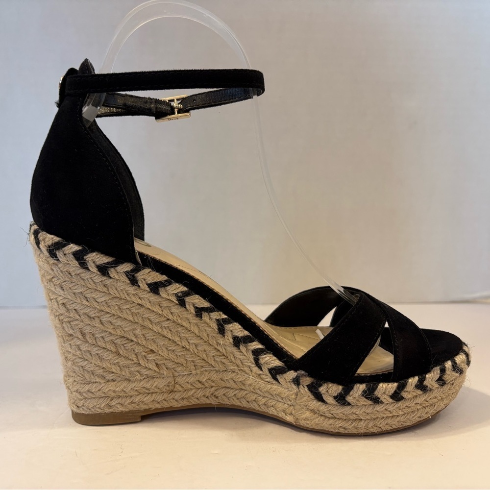 Circus by Sam Edelman Renee black open toe wedge heel sandals size 7M - Picture 5 of 11